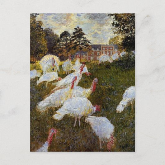 The Turkeys by Claude Monet Postkarte (Vorderseite)