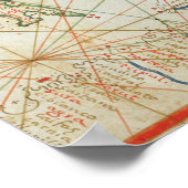 The Turkish Empire, from a nautical atlas, 1646 Poster (Ecke)