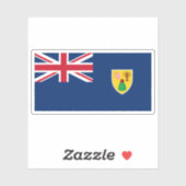 The Turks and Caicos Islands flag,British Overseas Aufkleber (Blatt)