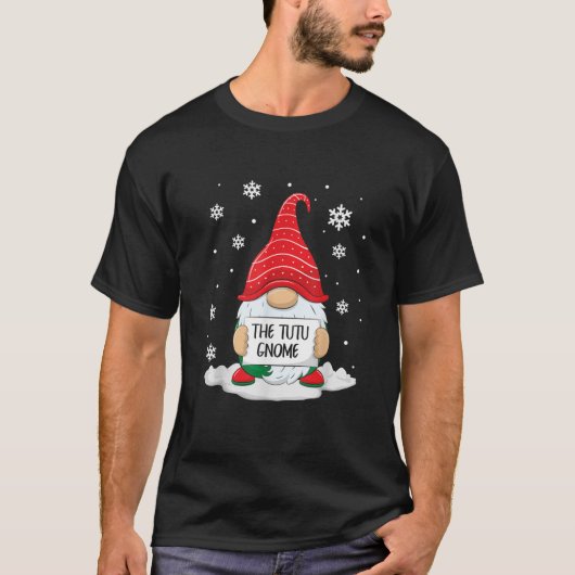 The Tutu Gnome Matching Family Christmas Xmas Gran T-Shirt (Vorderseite)