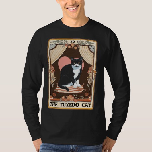 The Tuxedo Cat Tarot Card Tuxedo Cat Tuxedo Mom Ca T-Shirt (Vorderseite)