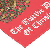 The Twelve Days Of Christmas Großer Tischläufer (Ecke)