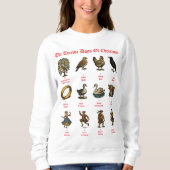 The Twelve Days Of Christmas Sweatshirt (Vorderseite)
