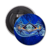 The Twin Marlin Button Bottle Opener Flaschenöffner (Vorderseite)