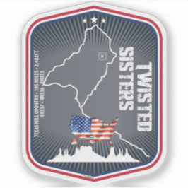 The Twisted Sisters Texas USA Motorcycle 02 Aufkleber