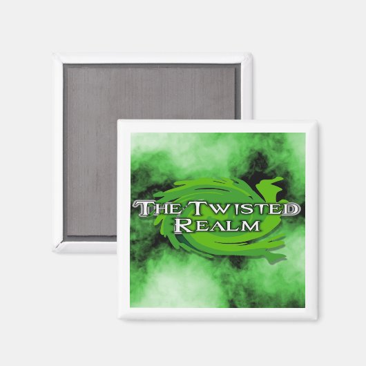 The TwistedRealm Magnet (Vorderseite/Rückseite)