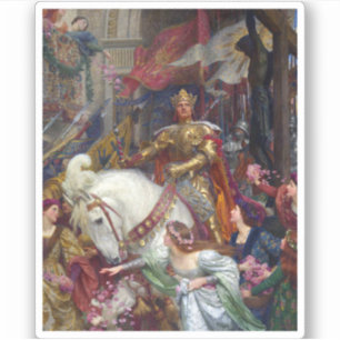 The Two Crowns c. 1900 von Sir Frank Dicksee Aufkleber