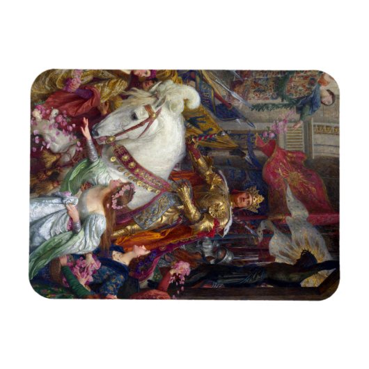 The Two Crowns c. 1900 von Sir Frank Dicksee Magnet (Horizontal)