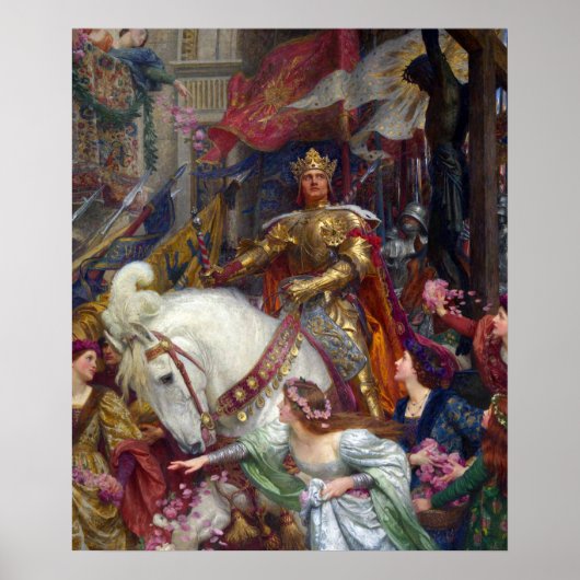 The Two Crowns c. 1900 von Sir Frank Dicksee Poster (Vorne)