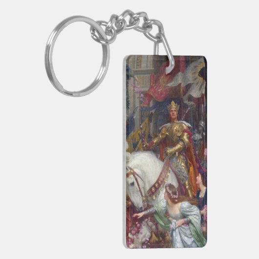 The Two Crowns c. 1900 von Sir Frank Dicksee Schlüsselanhänger (Vorderseite links)