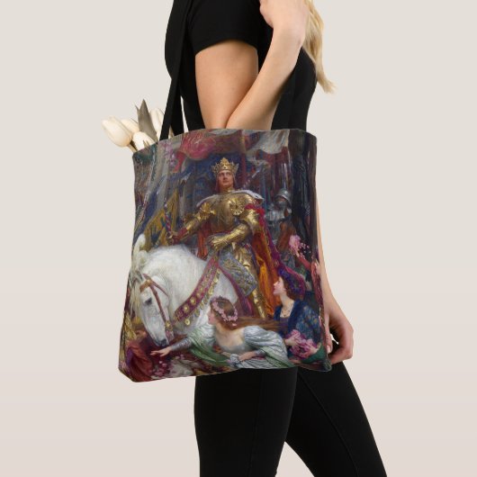 The Two Crowns c. 1900 von Sir Frank Dicksee Tasche (Von Nahem)