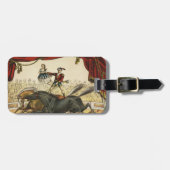 The Two Horse Act, Circus Performance, Circa 1874. Gepäckanhänger (Vorderseite horizontal)