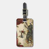 The Two Horse Act, Circus Performance, Circa 1874. Gepäckanhänger (Vorderseite vertikal)