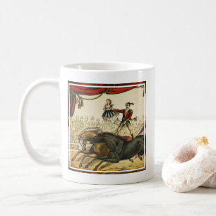 The Two Horse Act, Circus Performance, Circa 1874. Kaffeetasse