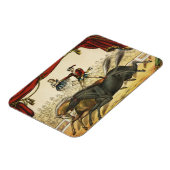 The Two Horse Act, Circus Performance, Circa 1874. Magnet (Linke Seite)