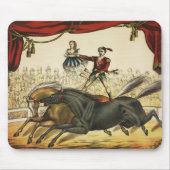 The Two Horse Act, Circus Performance, Circa 1874. Mousepad (Vorne)