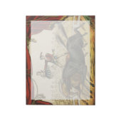 The Two Horse Act, Circus Performance, Circa 1874. Notizblock (Rotiert)