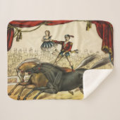 The Two Horse Act, Circus Performance, Circa 1874. Sherpadecke (Vorderseite (Horizontal))