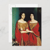 The Two Sisters, or Mesdemoiselles Chasseriau Postkarte (Vorne/Hinten)