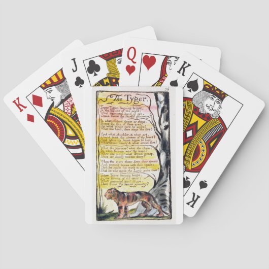 'The Tyger', Platte 36 (Bentley 42) Spielkarten (Rückseite)