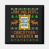 The Ugliest Christmas Sweater With An Image Of A M Magnet (Vorne)