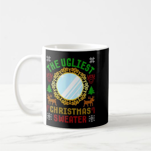 The Ugliest Ugly Christmas Sweater With Mirror Fun Kaffeetasse (Links)