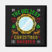 The Ugliest Ugly Christmas Sweater With Mirror Fun Magnet (Vorne)