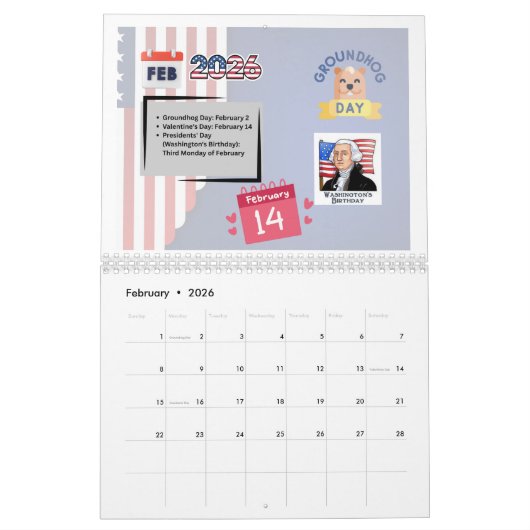 The Ultimate 2026 American Holiday Event Calendar Kalender (Feb 2026)