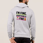 The Ultimate "I'm Fine" Men's Hoodies (Rückseite)