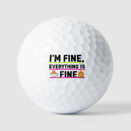 The Ultimate "I'm Fine" Men's Hoodies Golfball