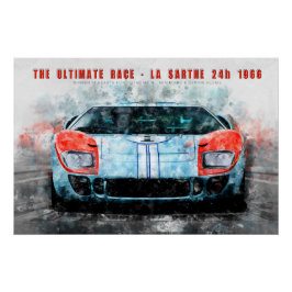 The ultimate race 1966 Miles Hulme Poster