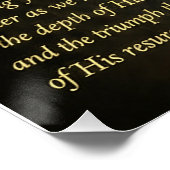 "The Ultimate Sacrifice" Easter Greeting Poster (Ecke)