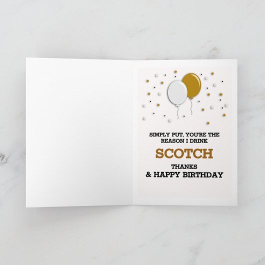 The Ultimate Sentimental Birthday Message (Scotch) Karte (Innenseite)