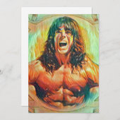 "The Ultimate Warrior" Kunst - Alter Einladungen (Vorne/Hinten)