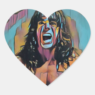 "The Ultimate Warrior" Wrestling Themed Stickers