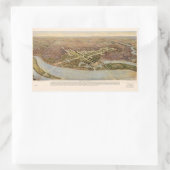 The Ultimate Washington D.C. Map (1915) Rechteckiger Aufkleber (Tasche)