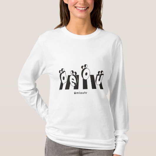 “The Umlauts™ Crossing Over” Light Colour T-Shirt (Vorderseite)