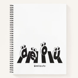 “The Umlauts™ Crossing Over” Notizblock