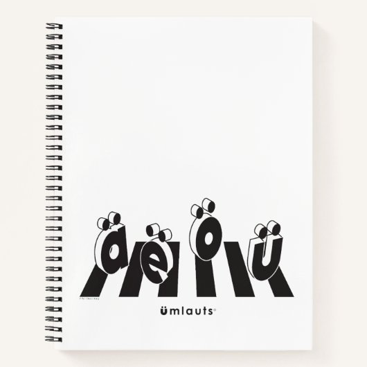 “The Umlauts™ Crossing Over” Notizblock (Vorderseite)