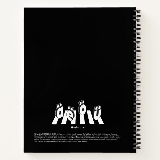“The Umlauts: Crossing Over” Notizblock (Rückseite)