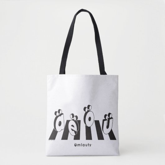 „The Umlauts™ Crossing Over“ Tasche (Vorderseite)