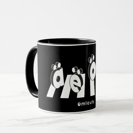 “The Umlauts: Crossing Over” Tasse (Vorderseite Links)