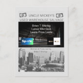 The "Uncle Mickey's Used Warehouse Salvage" Postc Postkarte (Vorderseite)