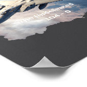 The Undefeated F-15, 104-0, V3 - Patriotic Series  Poster (Ecke)