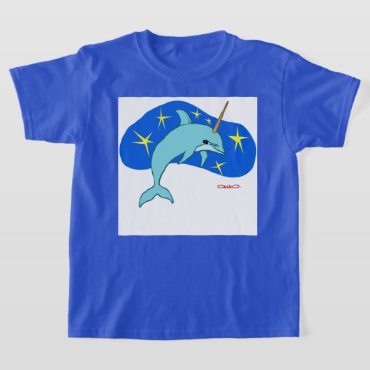 The Unicorn Dolphin (Fantasy Marine Animal) T-Shirt (Ablage )