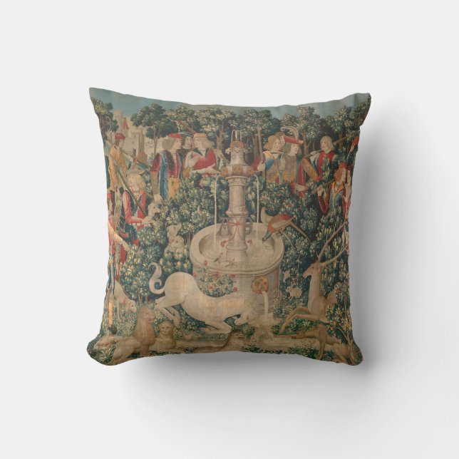 The Unicorn is Found – The Hunt of the Unicorn Kissen (Vorderseite)