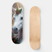 “The Unicorn of Noel” Skateboard (Vorderseite)