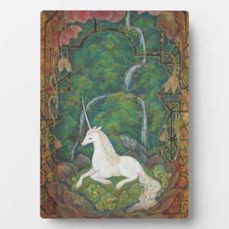 The Unicorn's Secret Garden Fotoplatte