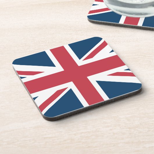 The Union Jack britischer Flaggenuntersetzer Getränkeuntersetzer (Linke Seite)