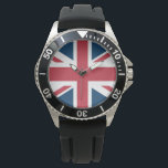 The Union Jack British Flag Armbanduhr<br><div class="desc">Watch with The Union Jack flag design. This United Kingdom flag design is a great way to show you are proud to be British.</div>